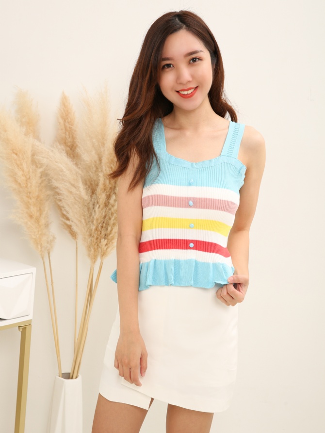 Knitted Stripe Top 16020