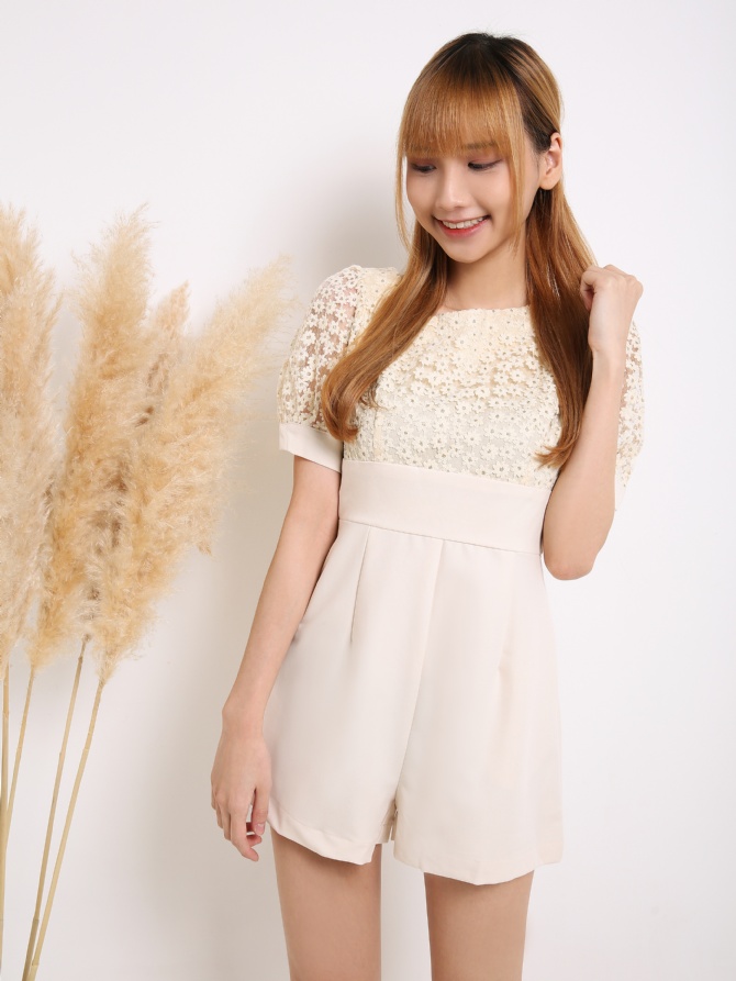 Lace Flower Jumpsuit 14839