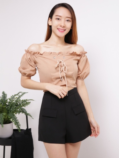 Front String Tie Up Top 16503