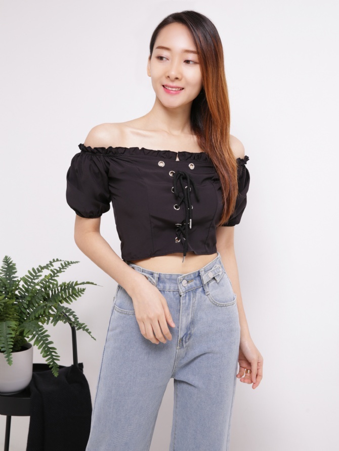 Front String Tie Up Top 16503