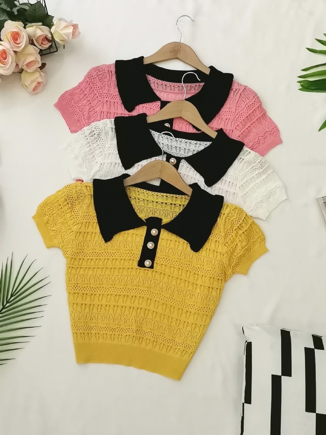 Collar Lace Top 19005