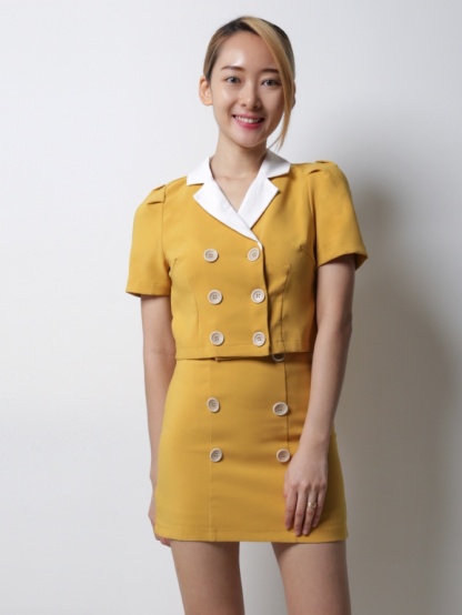 Formal Collar With Button Set 18679