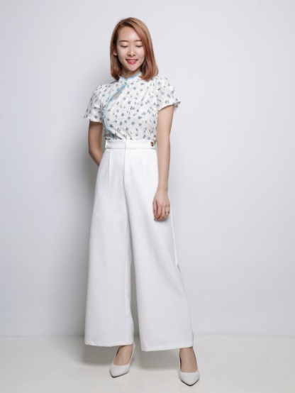 Lace Flower Cheongsam Top 18929