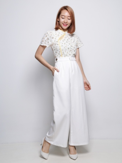 Lace Flower Cheongsam Top 18929