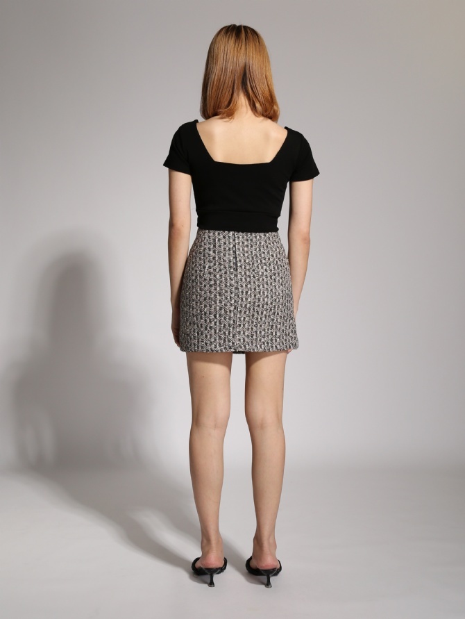 High Waist Chanel Style Skirt 19504