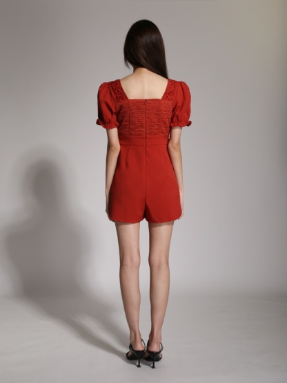 Puff Eyelet Jumpsuit 19618