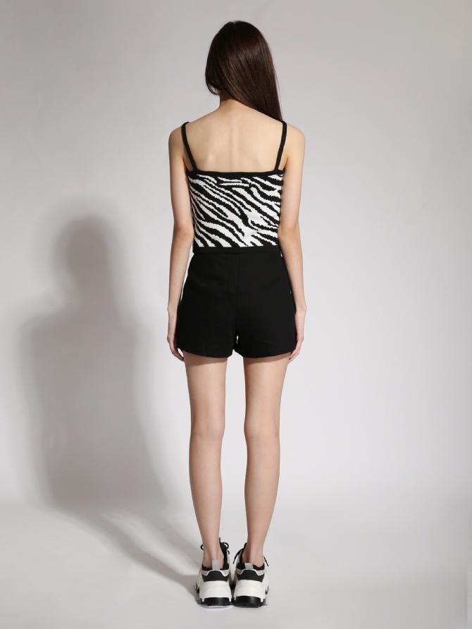 Zebra Pattern With Strap Top 19686