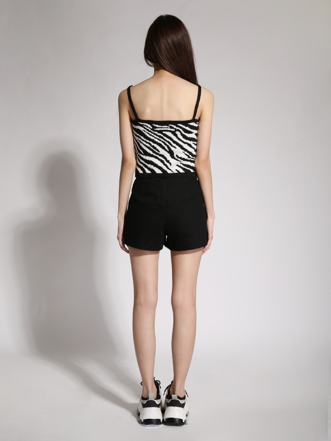 Zebra Pattern With Strap Top 19686