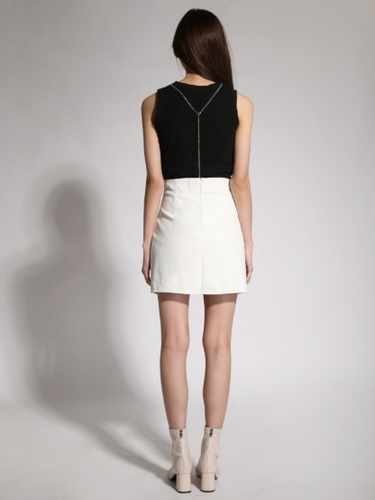 Leather Split Skirt 19697