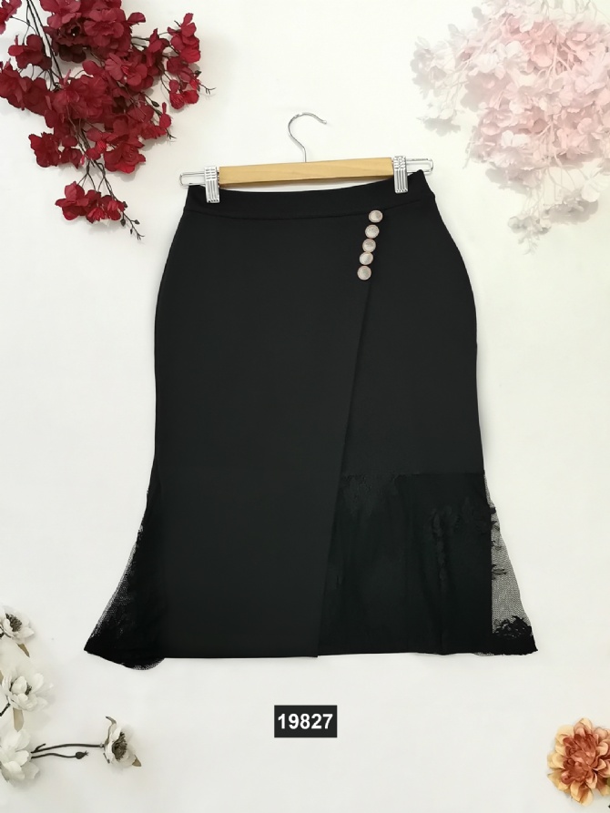 High Waist Lace Fish Tail Skirt 19827