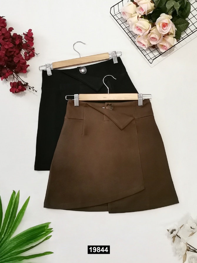 High Waist Wrap Irregular Long Skirt 19844