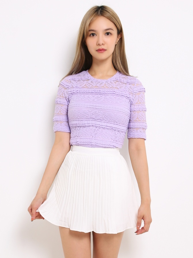 Inner Singlet With Lace Top 14279