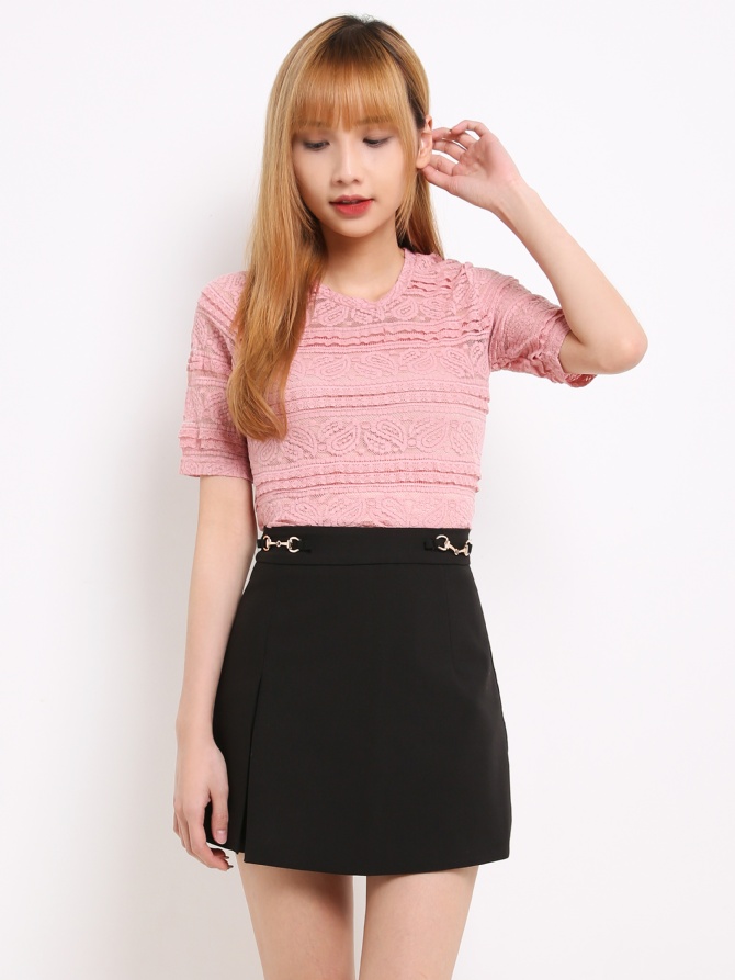 Inner Singlet With Lace Top 14279