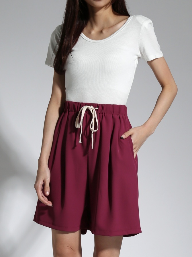 Round Neck Short Sleeve Top 21265