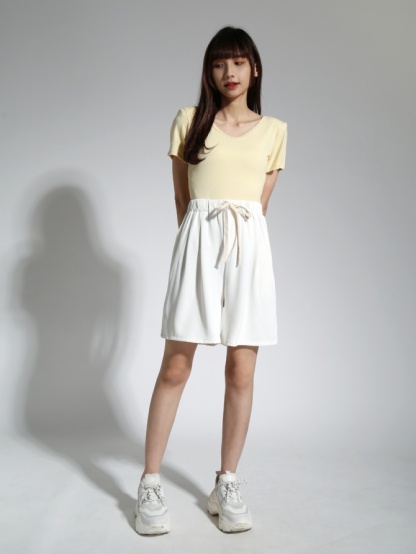 Round Neck Short Sleeve Top 21265