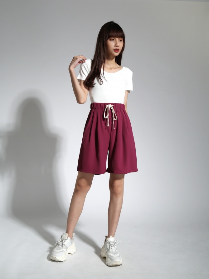 Round Neck Short Sleeve Top 21265