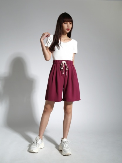 Round Neck Short Sleeve Top 21265