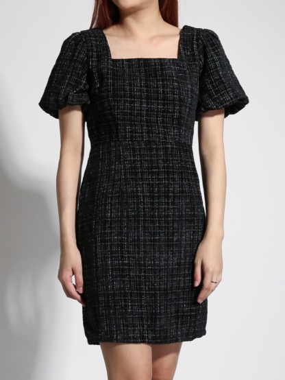 Chanel Style Square Neck Dress 22088