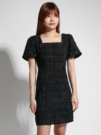 Chanel Style Square Neck Dress 22088