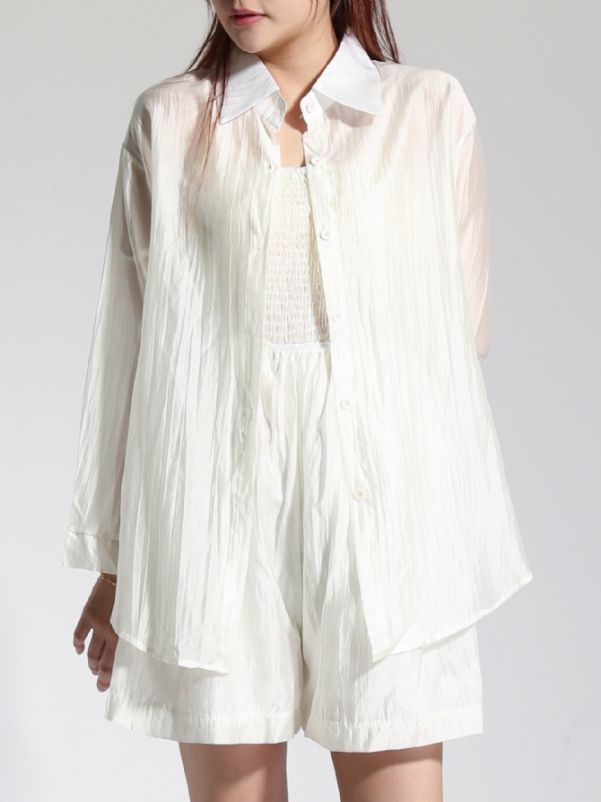 Summer Wear Outer With Jumpsuit Set 22589