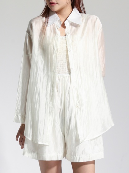 Summer Wear Outer With Jumpsuit Set 22589