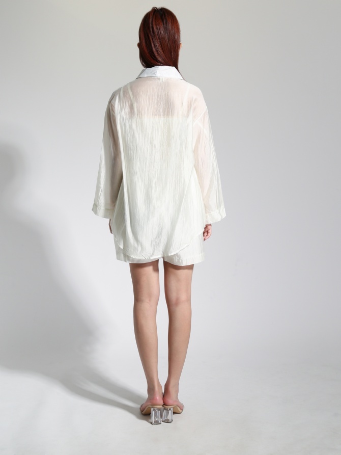 Summer Wear Outer With Jumpsuit Set 22589