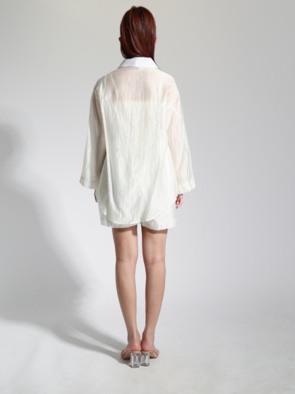 Summer Wear Outer With Jumpsuit Set 22589