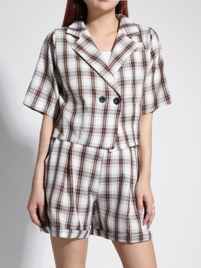 Formal Plaid Set 22170