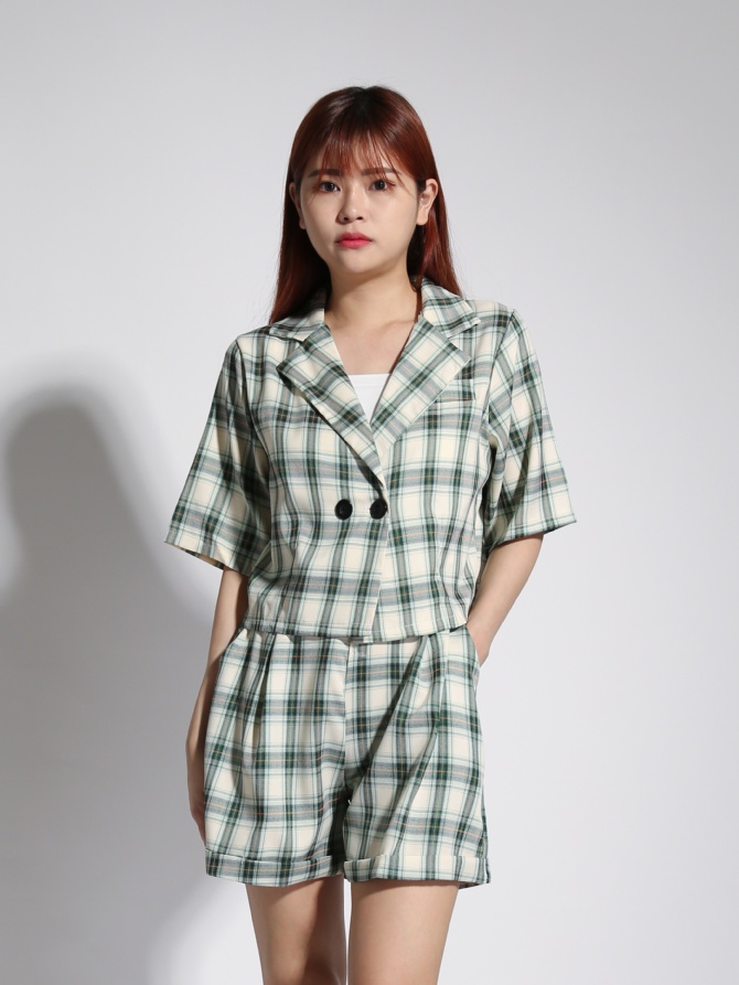 Formal Plaid Set 22170
