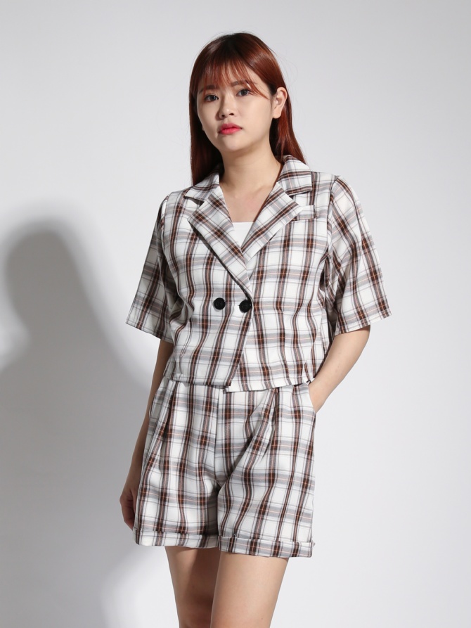 Formal Plaid Set 22170
