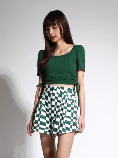 Side Drawstring With Checker Bottom Set 21649