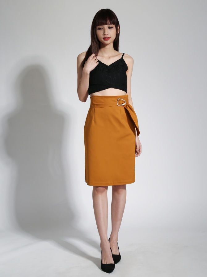 Decorative Belt With Pleated Skirt 23758