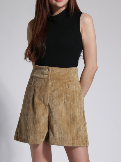 Button Pocket Short Pants 23747