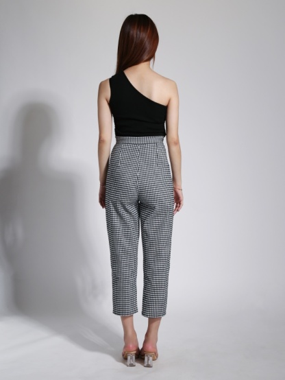 High Waist Side Pocket Long Pants 23842