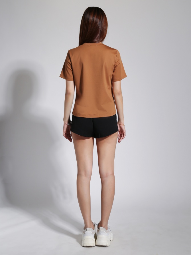 Front Pocket Short Sleeve Top 23852