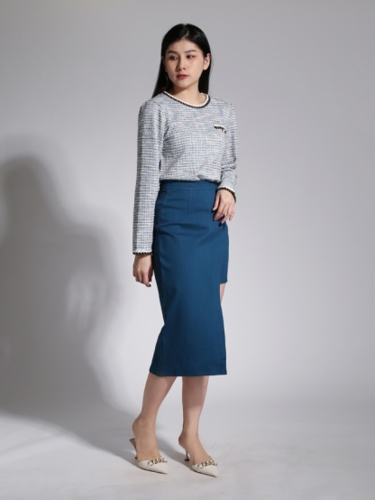 Plain Pencil Skirt 23749
