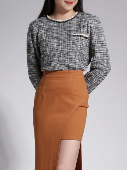 Plain Pencil Skirt 23749