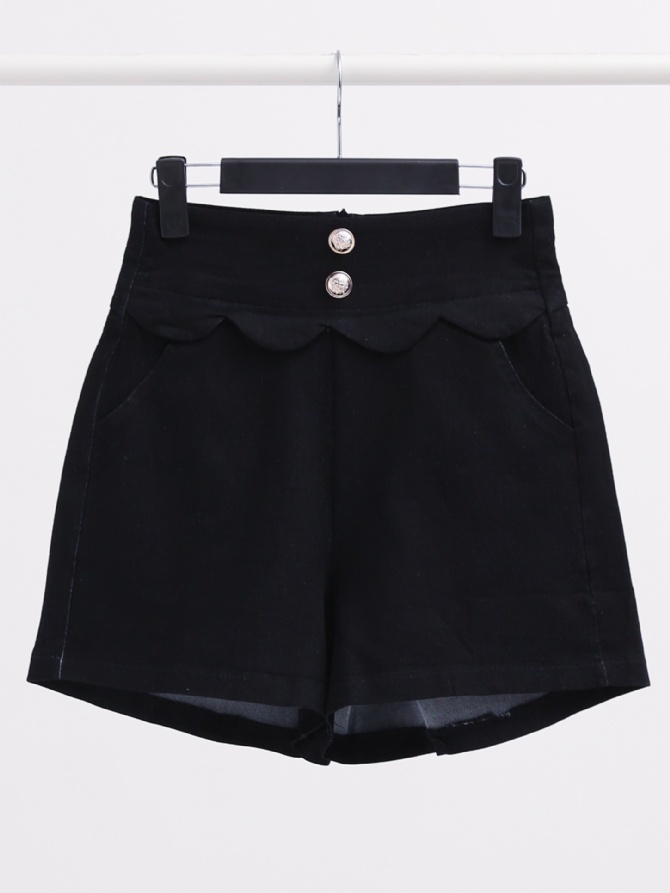 Denim High Waist With Short Pants 17149