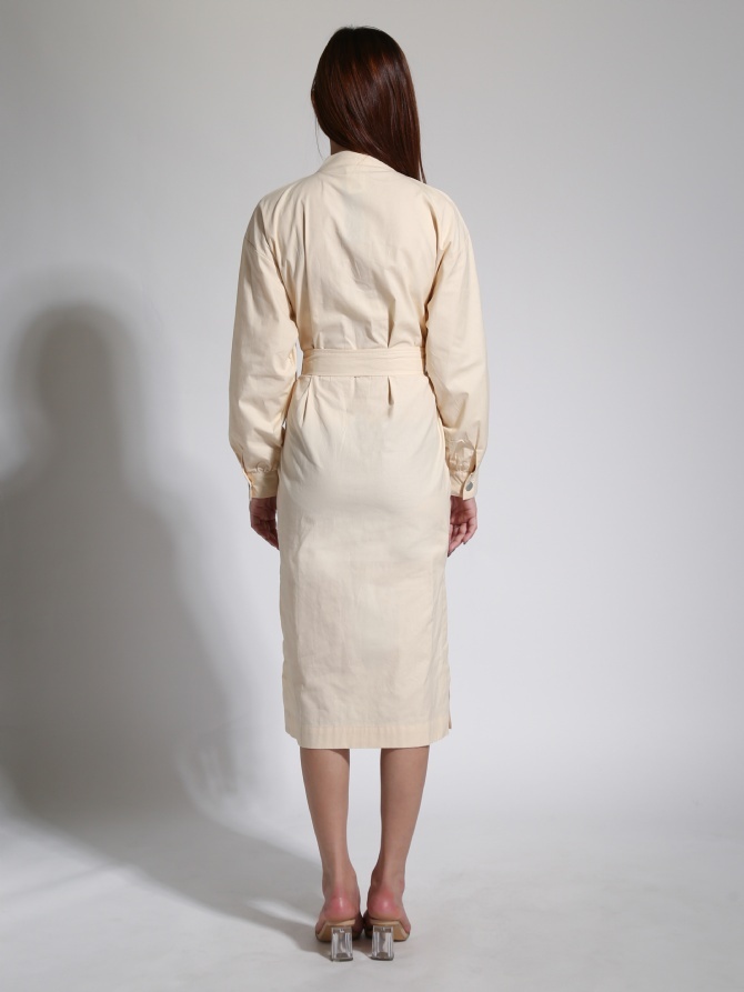 Side Split V Neck With Split Dress 23913