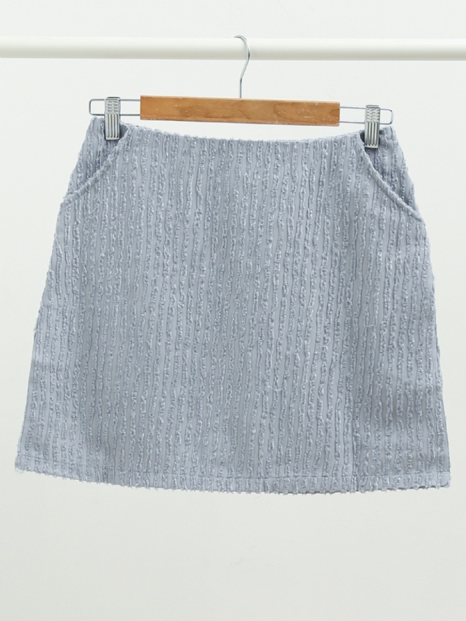 High Waist Lace Stripe Short Skirt 16477