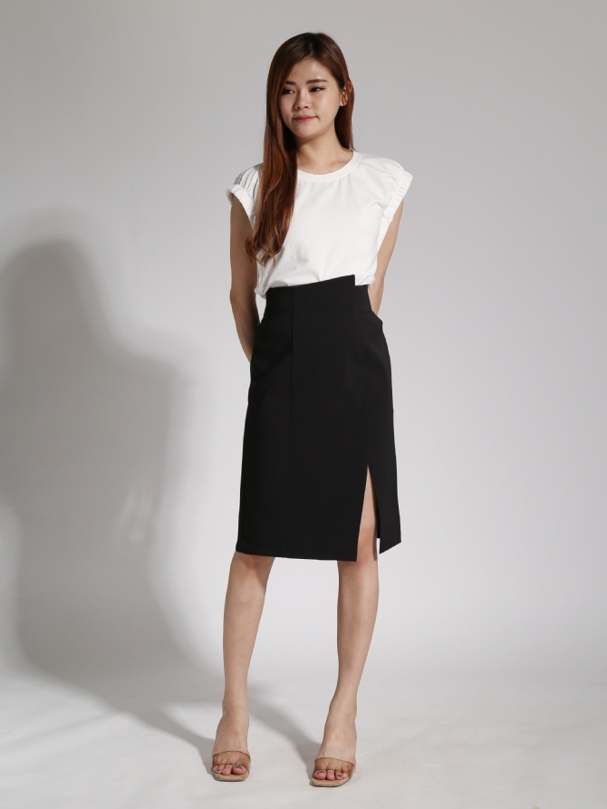 High Waist With Split Skirt 24051