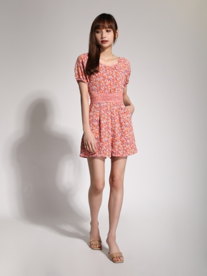 Floral With Lace Jumpsuit 20145
