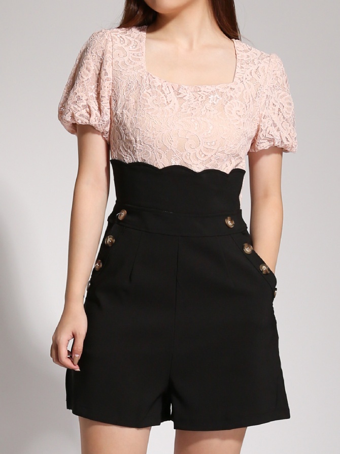 Two Tone Lace Jumpsuit 20453