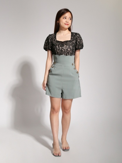 Two Tone Lace Jumpsuit 20453