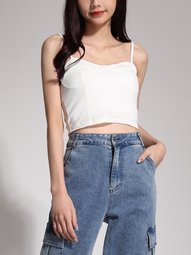 Basic Plain With Strap Top 20489