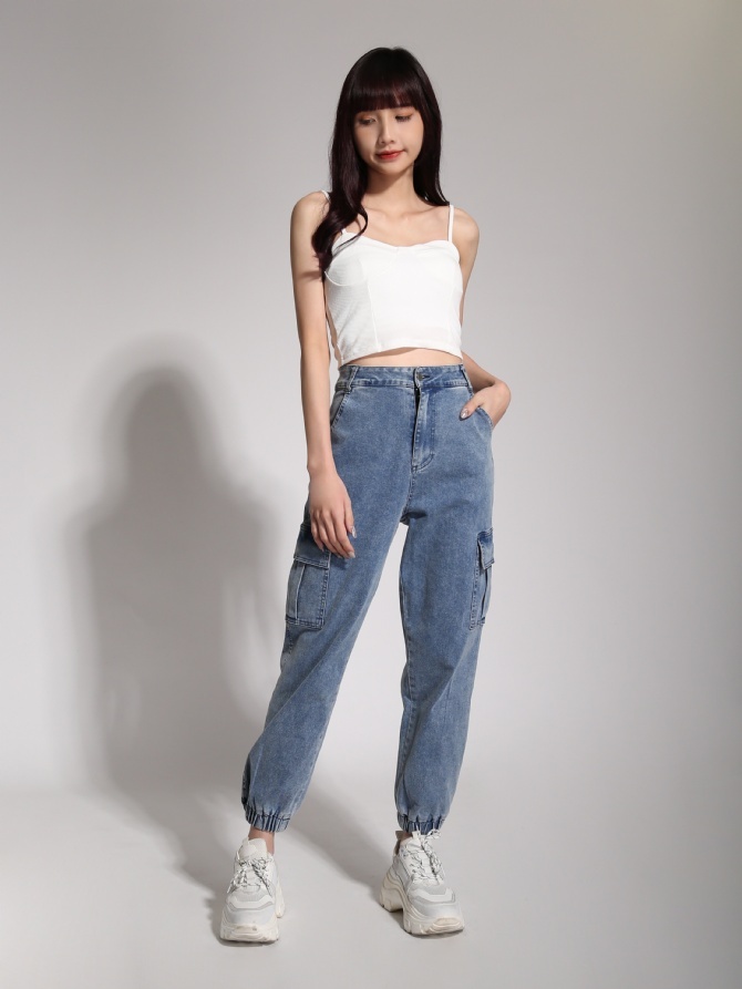 Basic Plain With Strap Top 20489