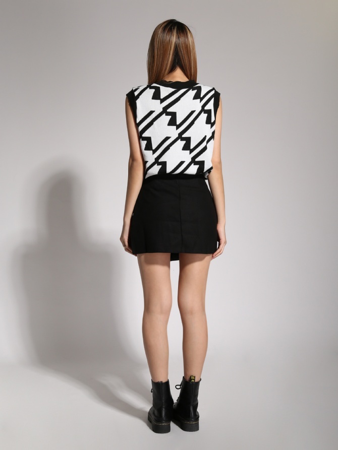 High Waist Side Twist Irregular Long Skirt 20490