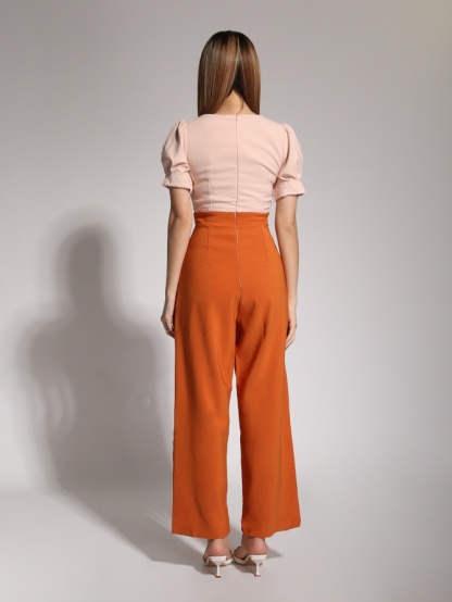 Two Tone With Hole Jumpsuit 20517