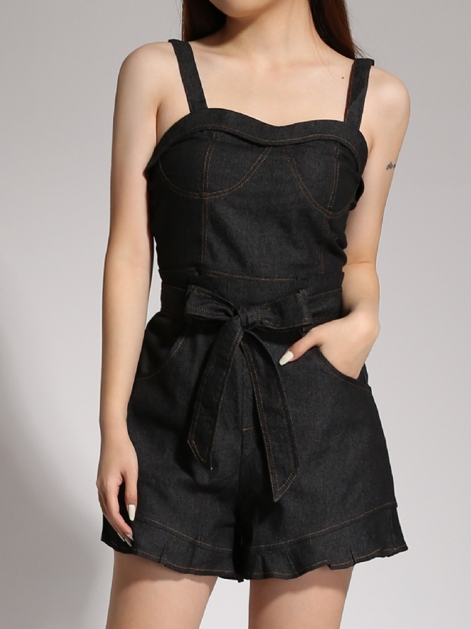 Denim With Strap Set 20836