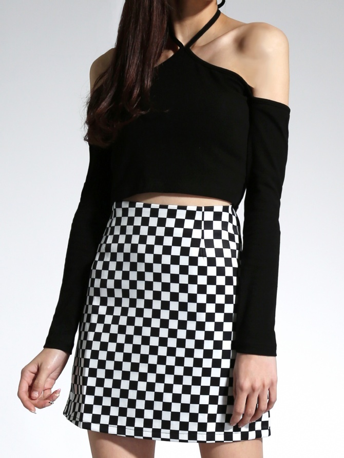 Checked Skirt 21407